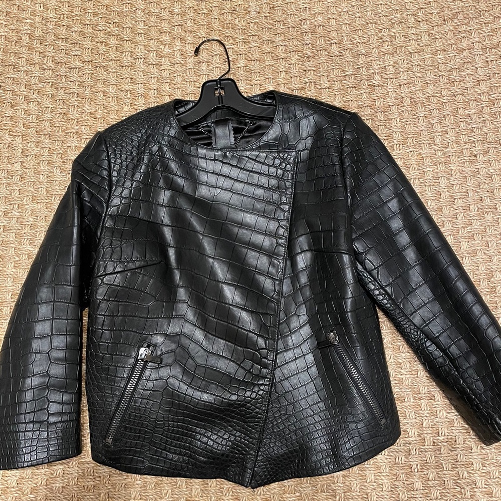 Genuine crocodile skin jacket from turkey